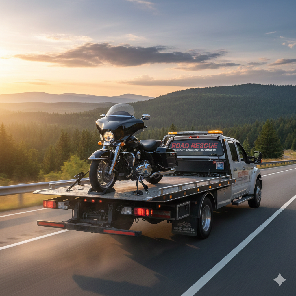 motorcycle towing